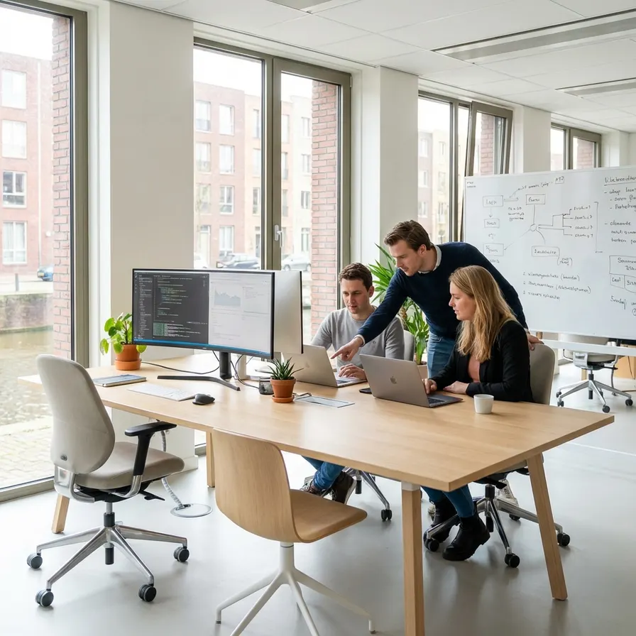 Illustratie van softwareontwikkeling